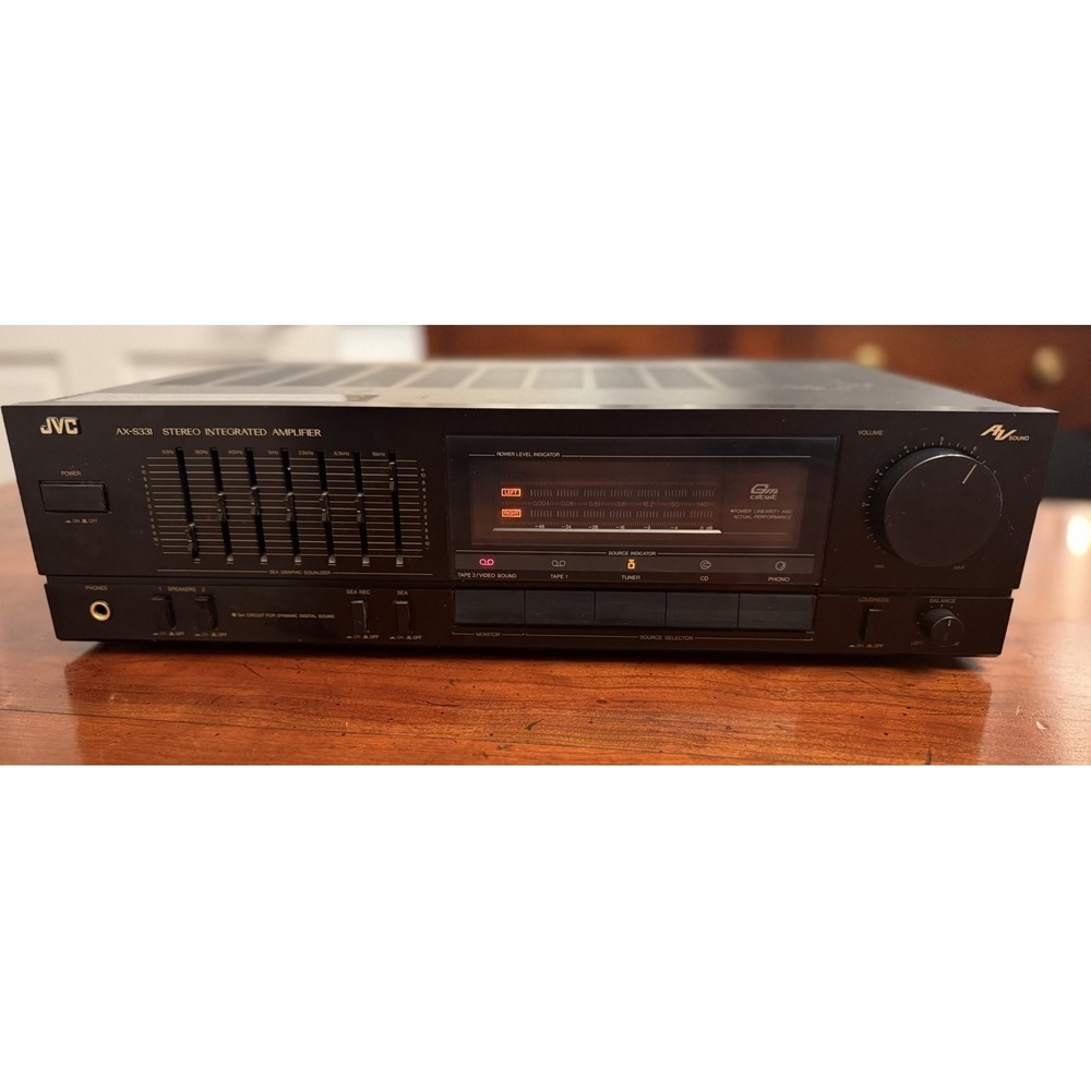 Vintage JVC AX-S331 Stereo Integrated Amplifier Equalizer Phono Input